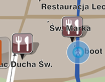 Nawigacja komunikacją miejską i piesza