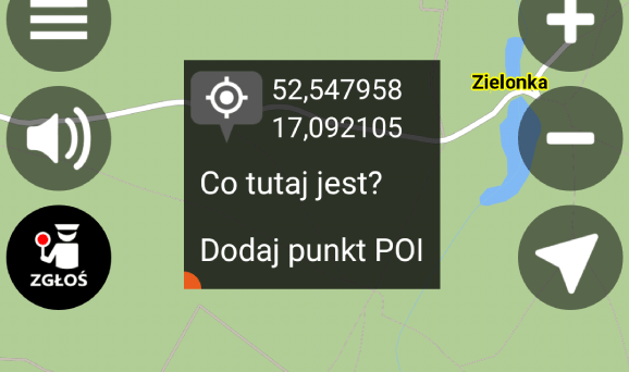 dodaj punkt POI