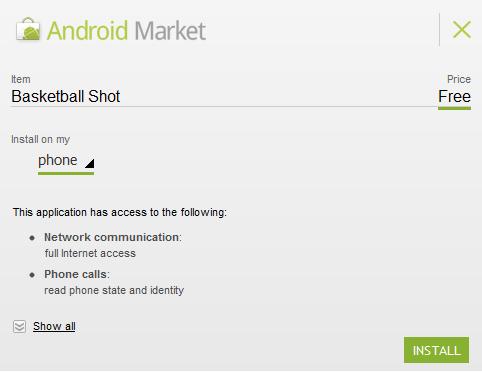 Android Market - instalacja aplikacji
