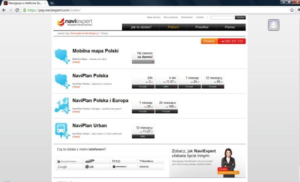 Płatności online na stronie NaviExpert