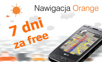 Nawigacja Orange 7 dni za free