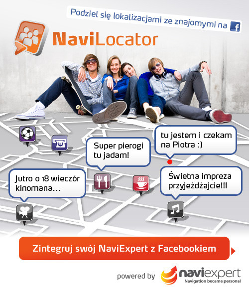 NaviLocator - nawigacja zintegrowana z Facebookiem