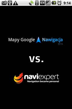 Google Navigation vs NaviExpert