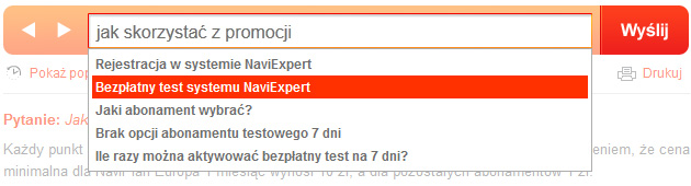 Bezpłatny test systemu NaviExpert