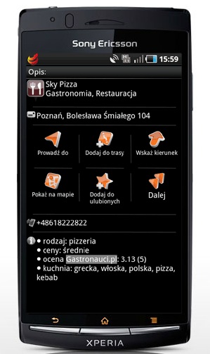 Restauracje w NaviExpert