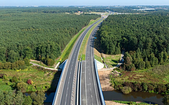 Autostrada A1 z lotu ptaka