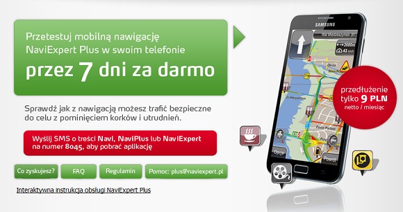 Przetestuj NaviExpert przez 7 dni za darmo