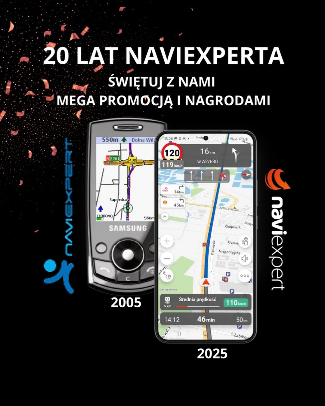 Kochani, tegoroczny Black Week jest wyjątkowy, bo przypada w 20. urodziny NaviExperta. Poza mega promocją: -50% na roczne abonamenty, przygotowaliśmy dla Was urodzinowy konkurs i sentymentalną podróż do przeszłości. Szczegóły wkrótce. Zapinajcie pasy. Jedziemy!

#naviexpert_podroze #NaviExpert #20urodzinyNaviexpert