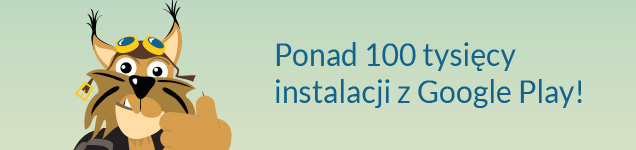 Rysiek - ponad 100 tysięcy instalacji z Google Play