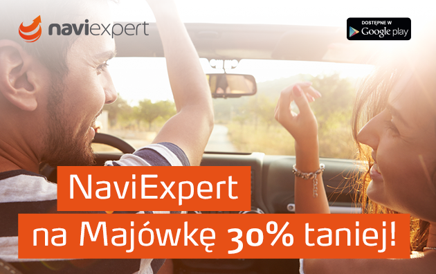 Roczny abonament NaviExpert na Majówkę 30% taniej