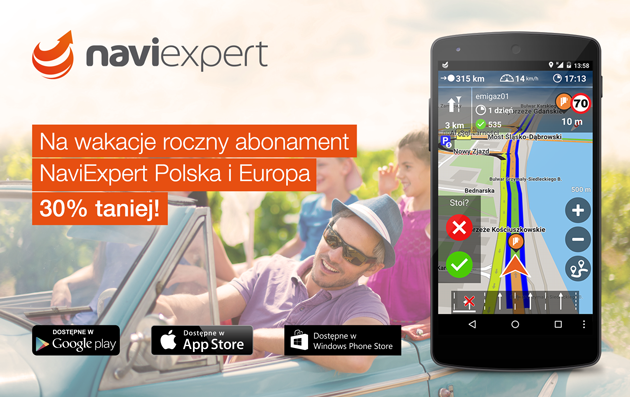 NaviExpert na wakacje 30% taniej!