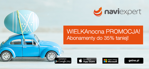 Wielkanocna promocja NaviExpert do 35% taniej