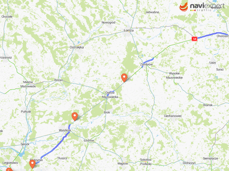 Mapa drogówek Gdynia NaviExpert