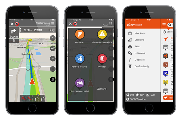 NaviExpert na smartfonach