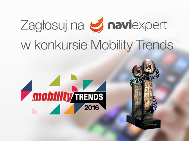 Zagłosuj na NaviExpert w konkursie Mobility Trends