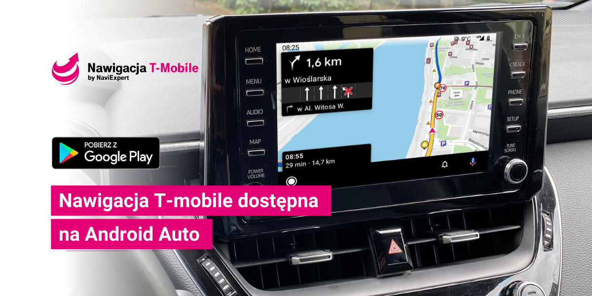 Nawigacja T-Mobile teraz także na Android Auto!