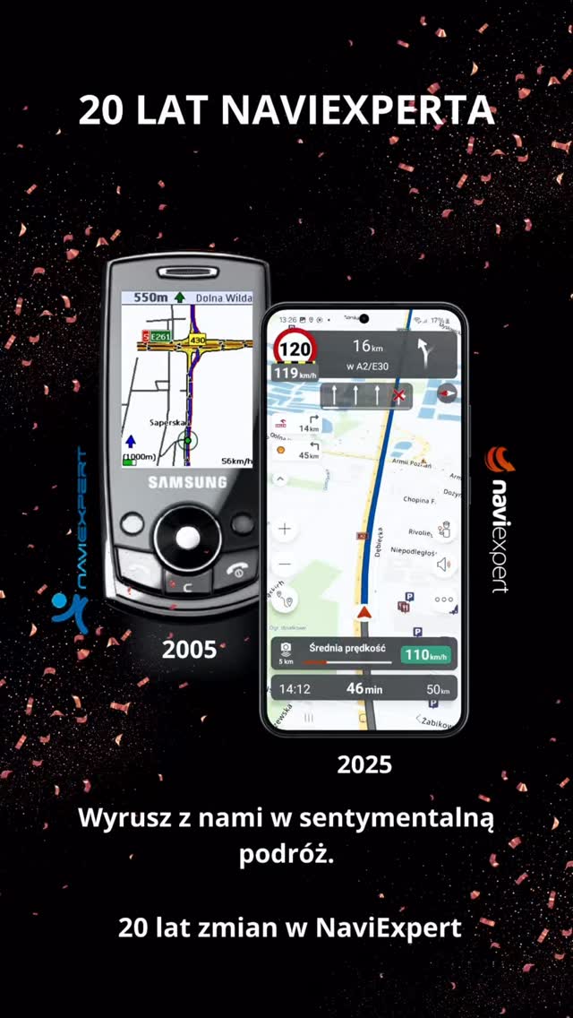 🎉 My dalej w urodzinowym szale! 20 lat NaviExpert to nie przelewki - i tak, wciąż świętujemy. A przy
okazji przypominamy 👉 nasz konkurs 20-lecia zaraz się kończy! Jeśli jeszcze nie wrzuciłeś swojego wspomnienia z trasy - to jest TEN moment🔥

Co możesz zgarnąć?
🚗 najnowszą elektryczną Mazdę 6e lub CX-60/MX-5 z pełnym bakiem
⛽ vouchery na paliwo
🛍️ bony zakupowe Pluxee

Jak wziąć udział?
➡️ Zaobserwuj konto NaviExpert na wybranym przez siebie serwisie - profil @naviexpert na
Facebooku lub TikToku albo @naviexpert_podroze na Instagramie.
➡️Opublikuj w formie posta na własnym profilu zrobione przez siebie zdjęcie lub film z podróży, w którą kiedyś zabrał Cię NaviExpert.
➡️ Dodaj opis do wspomnienia i wskaż, dlaczego ta podróż była dla Ciebie wyjątkowa – może to dotyczyć: miejsca, które odwiedziłeś, samej drogi lub sytuacji z trasy, wspomnienia lub anegdoty - np. związanej z korzystaniem z NaviExperta.
➡️ Oznacz nasz profil w publikacji.
➡️ W opisie użyj hasztagu: #naviexpert.

⏰ Konkurs trwa tylko do 15 grudnia 2025, godz. 23:59!

Zasady i szczegóły masz tu (lub w BIO na IG):

📃regulamin: https://www.naviexpert.pl/.../regulamin-konkursu-moja.../

🎁 Nagrody sponsoruje: Telematics Technologies i @mazdapolska #naviexpert #naviexpert_podroze