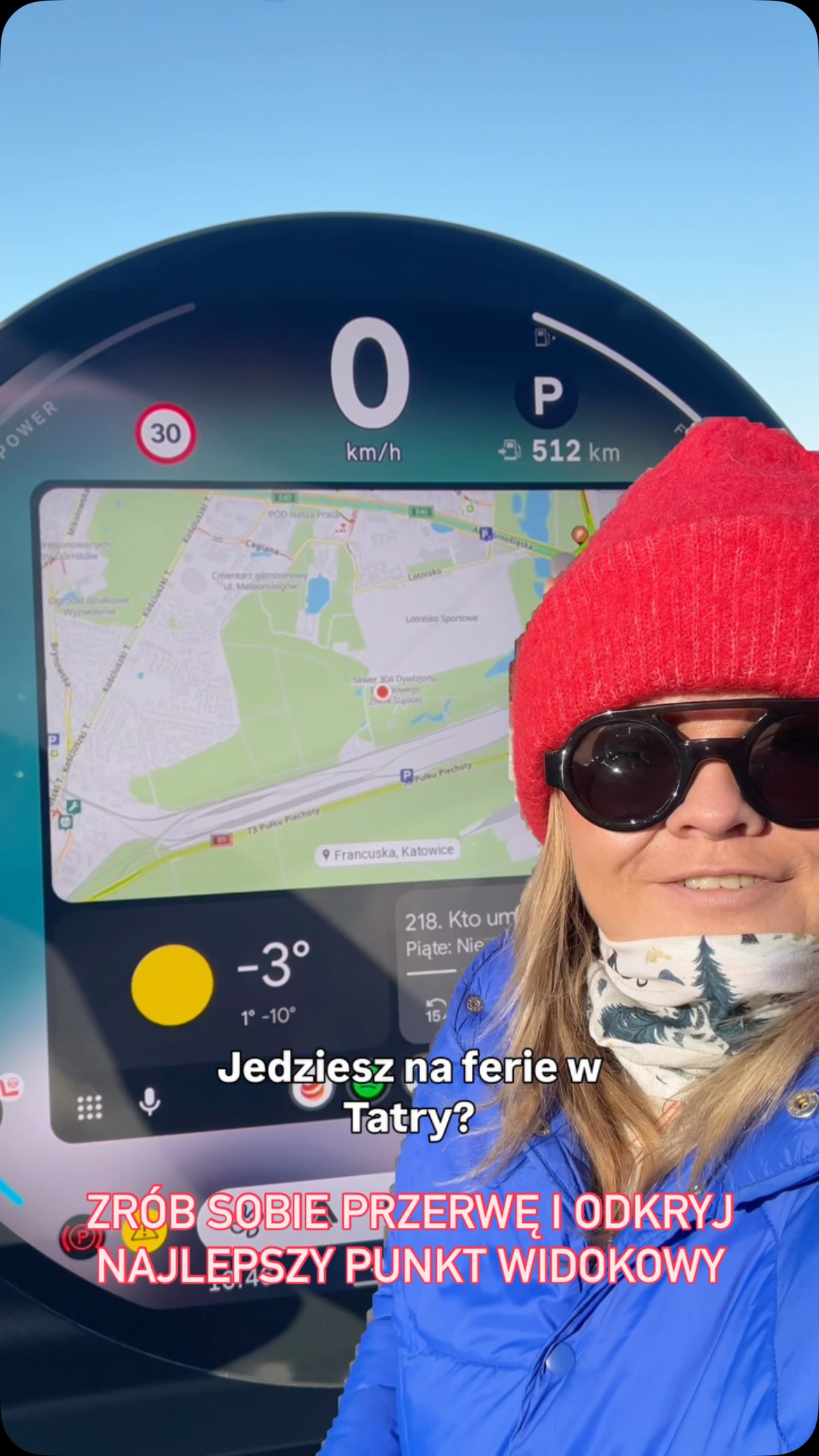 Jedziesz na ferie w Tatry? Zatrzymaj się TU po drodze! ⛷️❄️

Zapisz rolkę i dodaj to miejsce do swojej trasy! 🗺️

SkyWalk Serce Poronina ❤️
854 m drewnianej ścieżki, widok 360° na Tatry,
siatki w chmurach, szklany taras i zjeżdżalnie -
idealny przystanek zimą na zdjęcia i adrenalinę 📸✨

📍 Tylko kilkanaście minut od Zakopanego, Białki i Bukowiny
🚗 Parking tuż obok - wysiadasz i jesteś na miejscu

💡 Protip: jadę z NaviExpert - prowadzi na ferie i podpowiada takie perełki po drodze
🔥 Teraz -30% na ferie 

#naviexpert #naviexpert #skywalkserceporonina