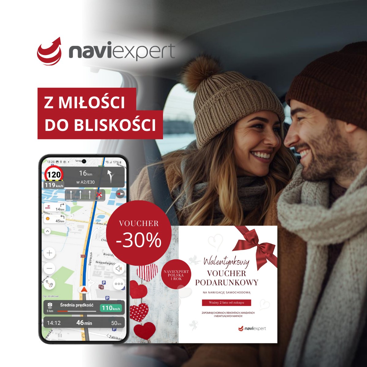Szukasz prezentu, który nie wyląduje w koszu po tygodniu? 🌹❌
Podaruj bliskiej osobie spokój na drodze! Vouchery na nawigację NaviExpert kupisz teraz w promocyjnej cenie 🎁 

Dlaczego dobra nawigacja, to strzał w dziesiątkę?
❤️ -30% na start: oszczędzasz Ty, korzysta bliska osoba! 
❤️ Święty spokój: brak korków, to brak kłótni o "nie tędy!".
❤️ Bezpieczeństwo: ostrzeżenia o fotoradarach i ograniczeniach prędkości. 
❤️ Wygoda: kupujesz online, drukujesz 🖨️ lub wysyłasz w formie elektronicznej 📧 i masz gotowy upominek w 2 minuty.
__
Nie szukaj prezentu w galeriach - znajdziesz go w naszym sklepie 👇 sklep.naviexpert.pl
